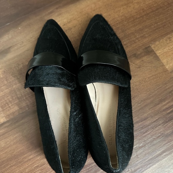 Club Monaco Karis Haircalf Loafers 36.5 - Picture 2 of 6